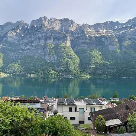 Cozy Swiss Fjord Flumserberg Direct Train Zurich Apartament