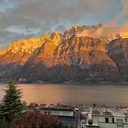 Cozy Swiss Fjord Flumserberg Direct Train Zurich Unterterzen