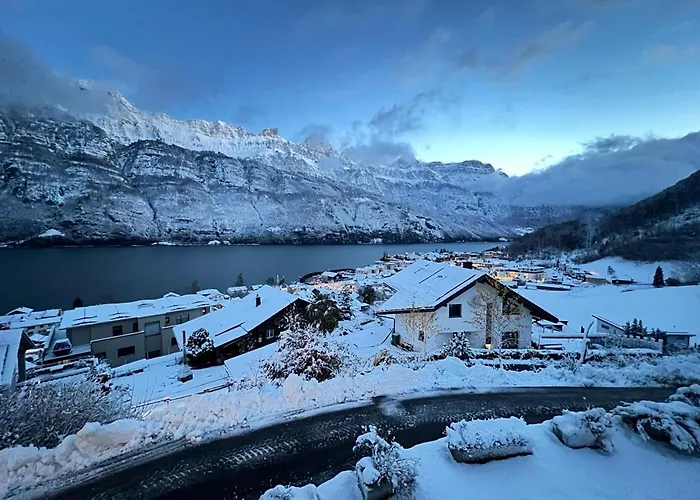 Cozy Swiss Fjord Flumserberg Direct Train Zurich * Unterterzen
