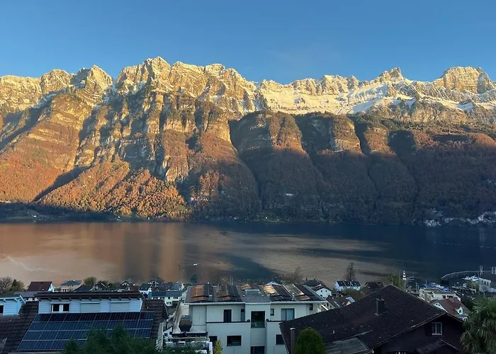 Cozy Swiss Fjord Flumserberg Direct Train Zurich * Unterterzen