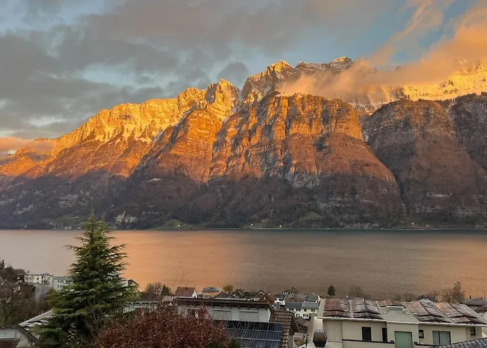 Cozy Swiss Fjord Flumserberg Direct Train Zurich Unterterzen